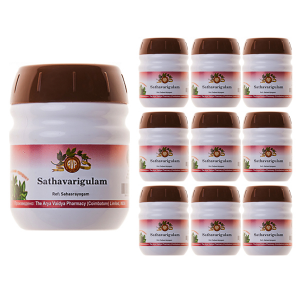 Шатавари Гулам Арья Вадья Фармаси (Sathavari Gulam Arya Vaidya Pharmacy), 10 упаковок по 200 грамм
