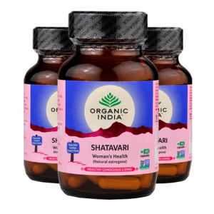 Шатавари Органик Индия (Shatavari Organic India), 3 упаковка по 60 капсул