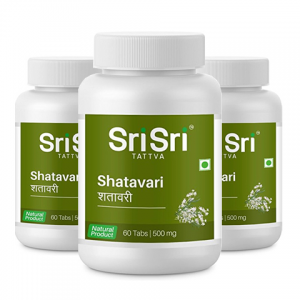 Шатавари Шри Шри Таттва (Shatavari Sri Sri Tattva), 3 упаковки по 60 таблеток